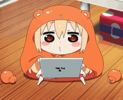 Umaru Playing With Tablet GIF
