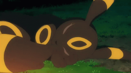 Umbreon Pokemon Sleeping Yawn GIF