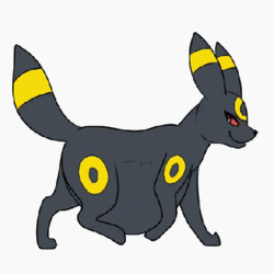 Umbreon Pokemon Walking Side Eye GIF