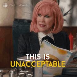 Unacceptable Catherine O'Hara Schitts Creek GIF
