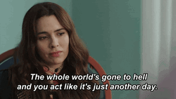 Unbothered Because Whole World's Gone To Hell GIF