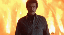 Unbothered Burt Reynolds Walking Away Fire GIF