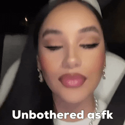 Unbothered Girl Chewing Bubble Gum GIF