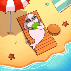 Unbothered Thriving Sea Lion GIF