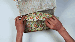 Unboxing Blue Adidas Shoes GIF