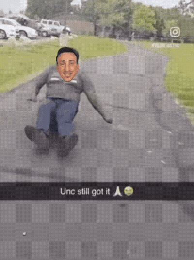 Unc Still Got It Man Sliding GIF