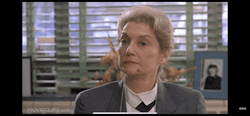 Uncle Buck White Haired Woman Nodding GIF