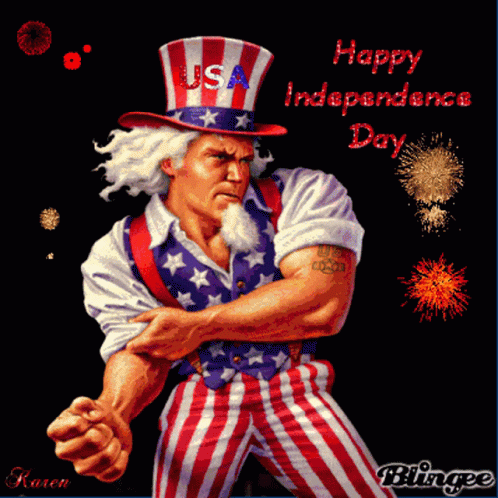 Uncle Sam Happy Independence Day GIF
