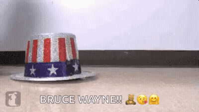 Uncle Sam Hat Bruce Wayne GIF