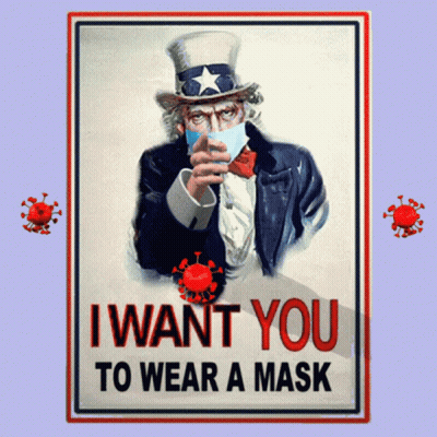 Uncle Sam Mask Poster I Want You To Wear Mask GIF