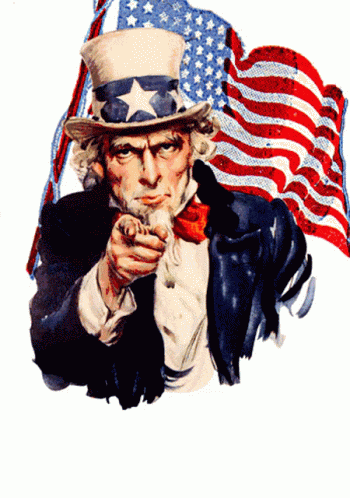 Uncle Sam Pointing At Viewer GIF