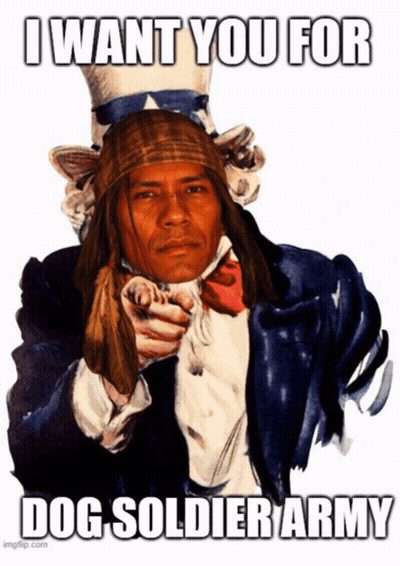 Uncle Sam Pointing With I Want You For Dog Soldier Army GIF