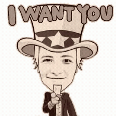 Uncle Sam Saying I Want You GIF
