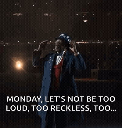 Uncle Sam Saying Monday Be Careful GIF