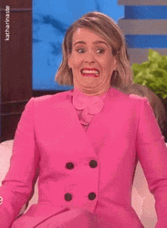 Uncomfortable Reaction Of Sarah Paulson GIF
