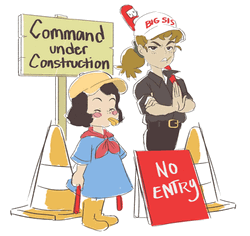 Under Construction Cute Little Girl Directing Traffic GIF