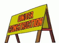 Under Construction Road Sign Animation GIF