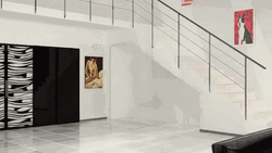 Under Stair Cabinet Doors Digital Illustration GIF