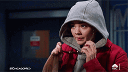 Undercover Lady Sneaking Chicago Med GIF