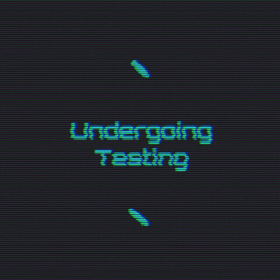 Undergoing Testing In Blue On Black Screen GIF
