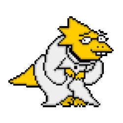Undertale Alphys Sticker GIF