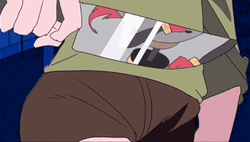 Undertale Chara Holding Knife GIF