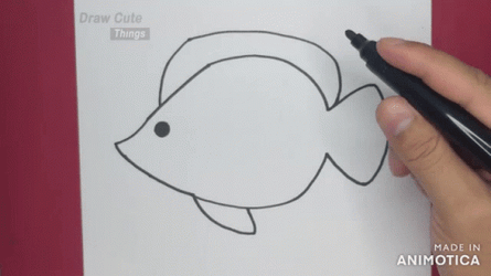 Unfinished Sketch Of A Fish GIF