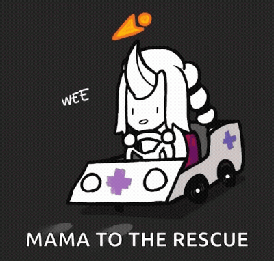 Unicorn Driving Rescue Vehicle GIF
