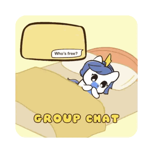 Unicorn Lying In Bed With Chat Bubble Sticker