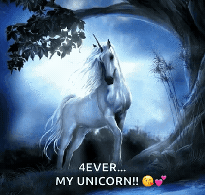 Unicorn Saying 4Ever My Unicorn GIF