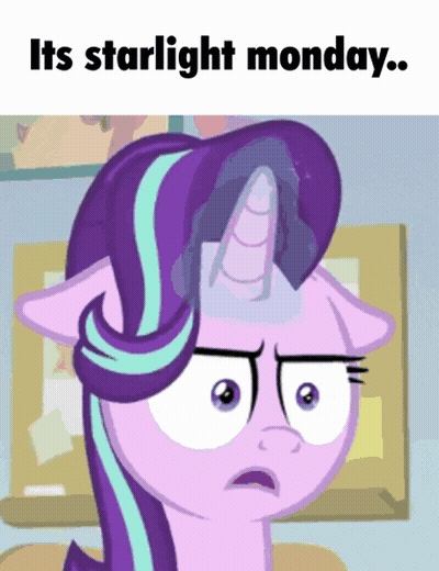 Unicorn Saying Its Starlight Monday GIF