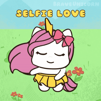 Unicorn Taking Selfie With Selfie Love