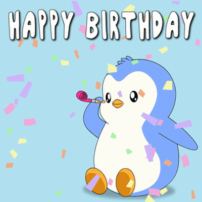 Unicorn Wearing Sunglasses On Birthday Cake GIF