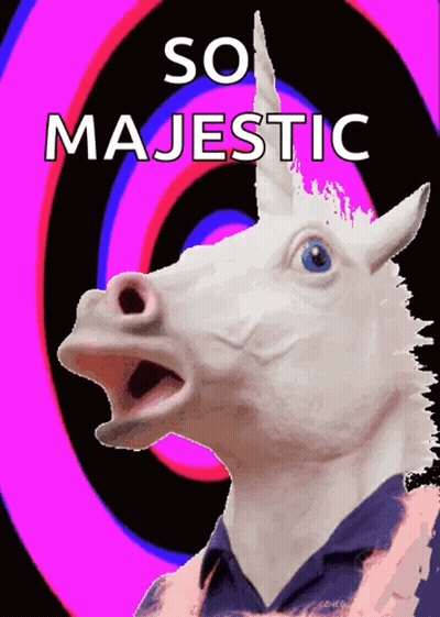 Unicorn With So Majestic GIF