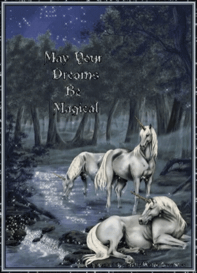 Unicorns May Your Dreams Be Magical GIF