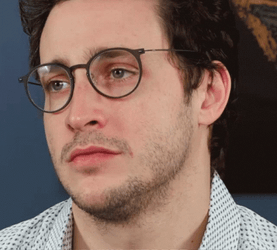 Unimpressed Guy Slow Blinking GIF