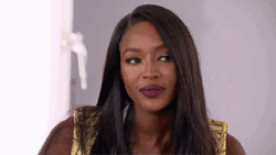 Unimpressed Naomi Campbell GIF
