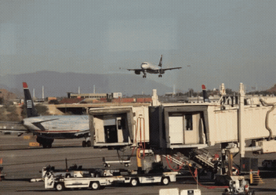 United Airlines Plane Taking Off GIF