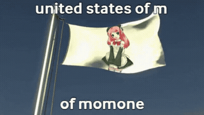 United States Of Momone Flag With Maid GIF