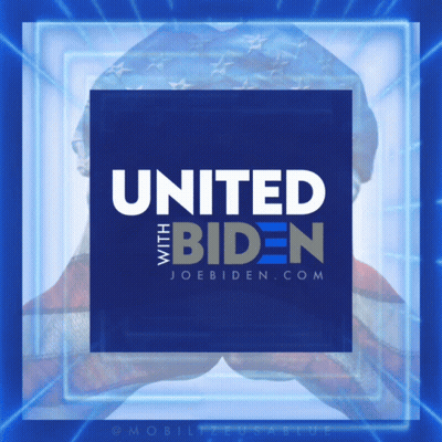 United With Biden Poster With American Flag GIF