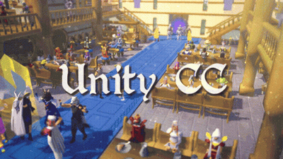 Unity CC Video Game On Large Screen GIF