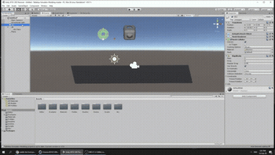 Unity Simulation Modeling Model Being Created GIF