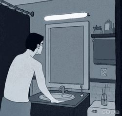 Universe Mirror Comfort Room GIF