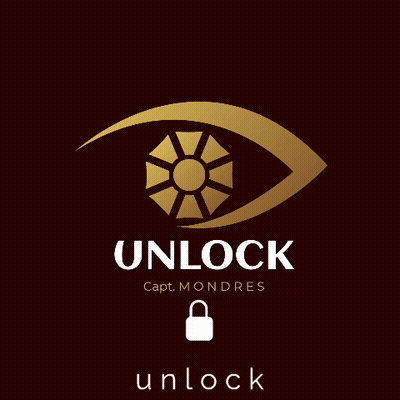 Unlock Logo With Eye And Lock GIF