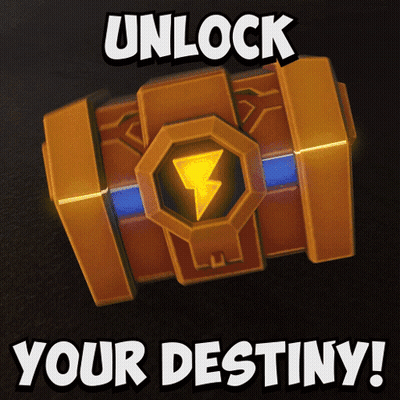Unlock Your Destiny Poster With Treasure Chest GIF