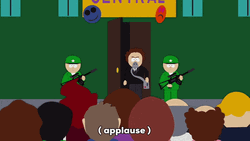 Unruly Mob Clapping South Park GIF