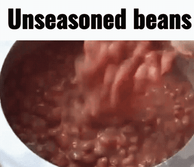 Unseasoned Beans Being Poured GIF