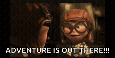 Up Character Saying Adventure Is Out There GIF
