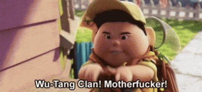 Up Character Saying Wu-Tang Clan Motherfucker GIF