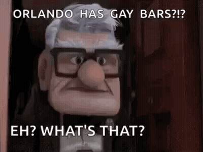 Up Character Talking About Orlando Gay Bars GIF